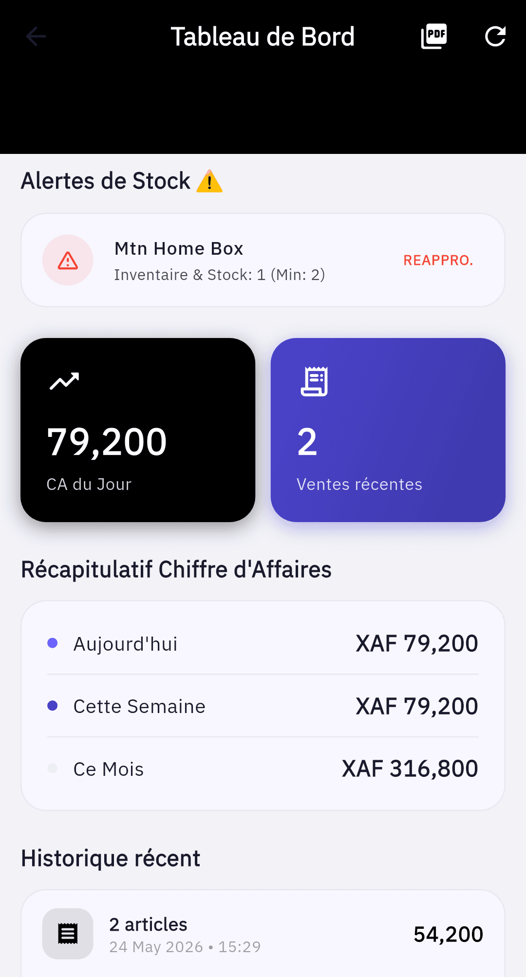 Dashboard Light Interface Mockup