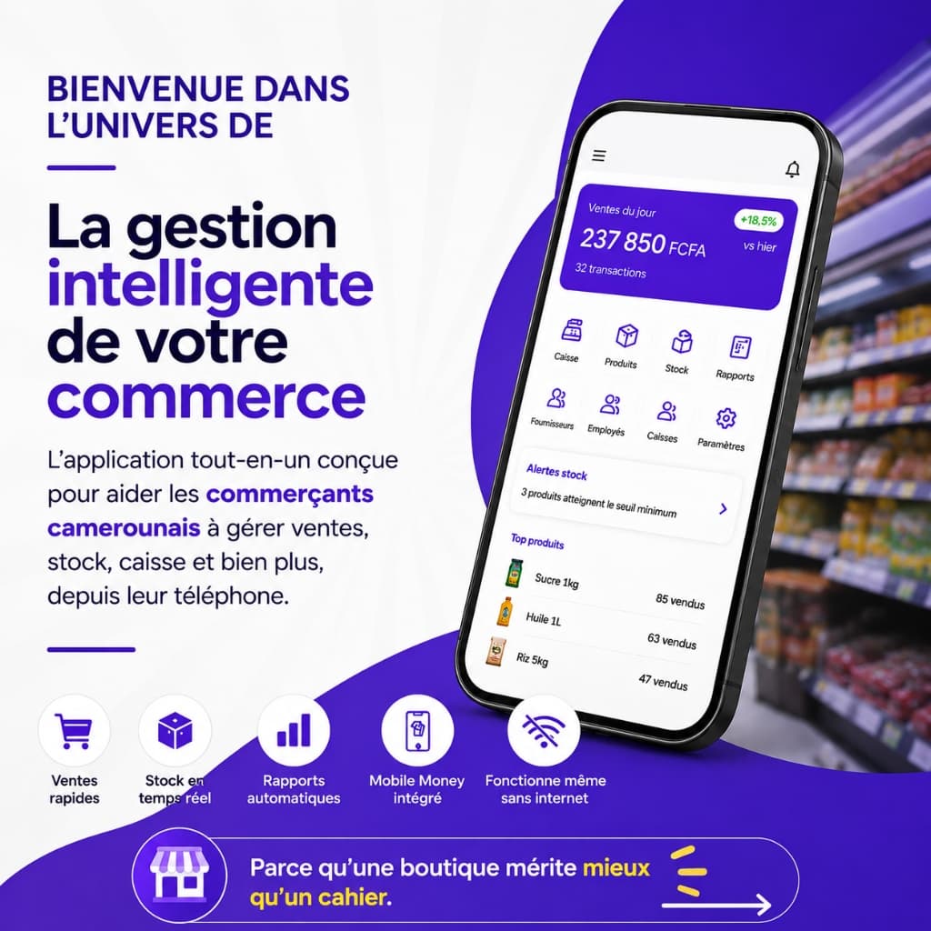 Gestock+ La gestion intelligente de votre commerce