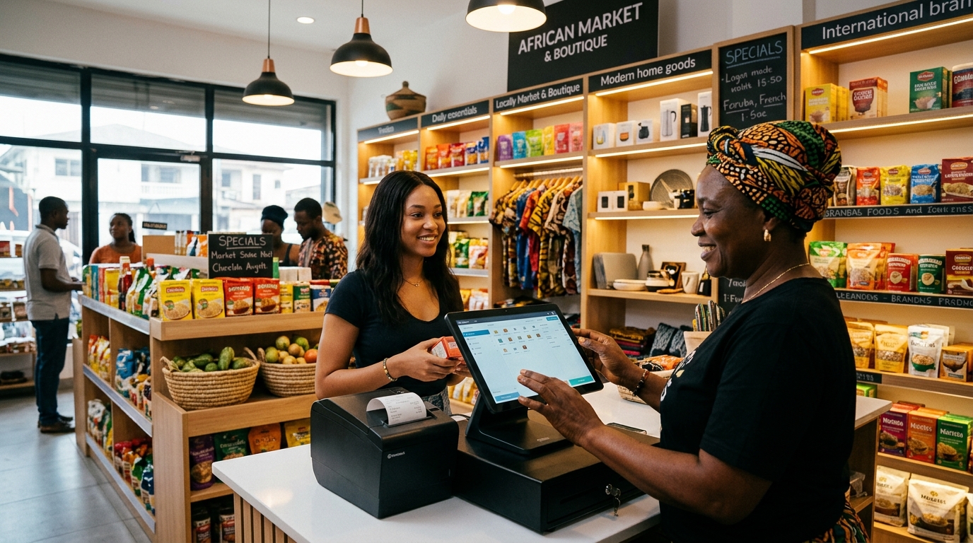 Commerce moderne équipé de Gestock+